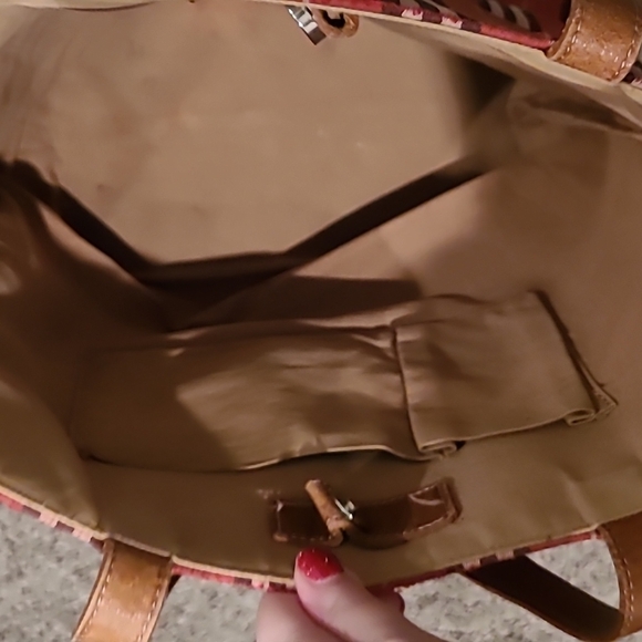 Burberry Red check tote bag - Picture 5 of 14